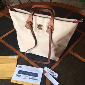 Dooney & Bourke Large Leighton Tote Beige